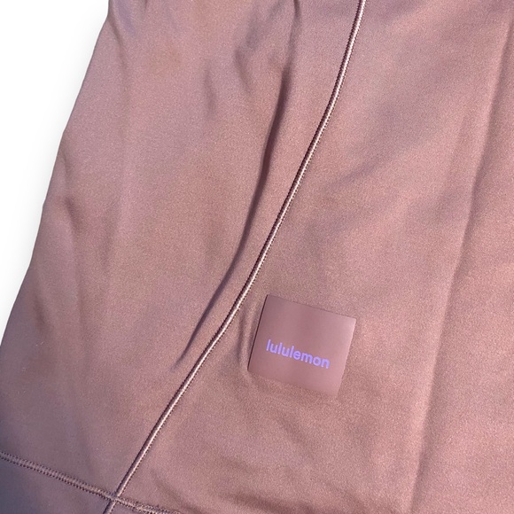 Lululemon Athletics TOPS TECH fleece Hiking Brown Cropped Quarter Zip Sz 10 - Picture 9 of 11